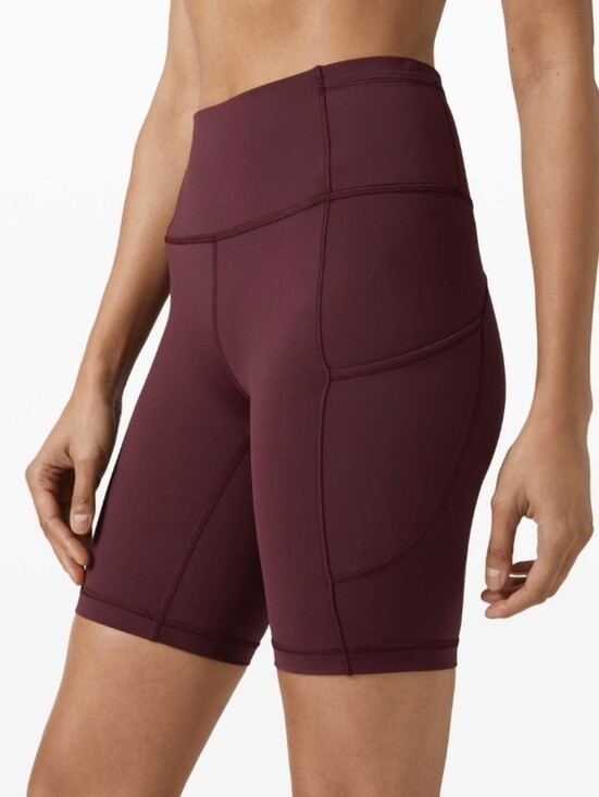 lululemon athletica Pants - Lululemon Fast And Free Short 8" *Non-Reflective. Cassis (Burgundy). Size 4.
